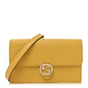 Gucci Dollar Calfskin Interlocking G #220801G87B